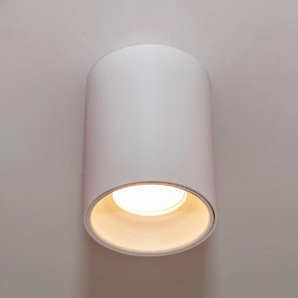 Trade Shop - Plafoniera Moderna Faretto Cilindro Esterno Da Soffitto Attacco Gu10 Luce 230v -