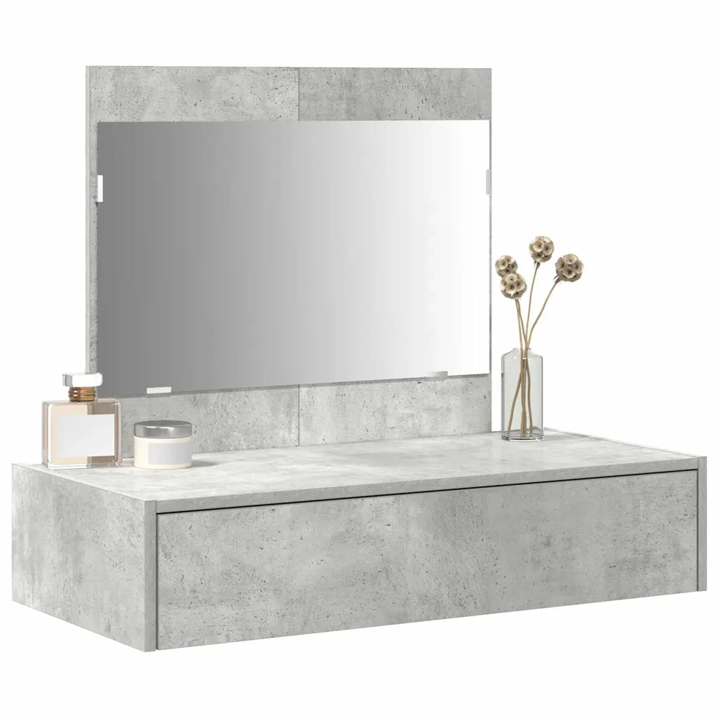 Toeletta | Tavolo da Trucco Grigio 83 x 40 x 70 cm Legno multistrato