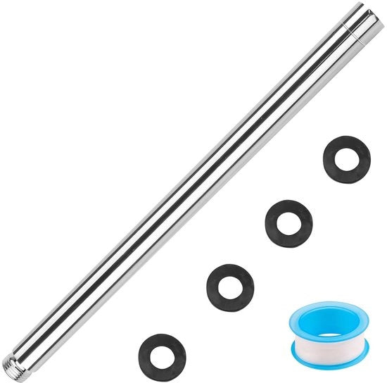 Estensore per doccia a mano - 30 cm - Cromato - Acciaio inossidabile