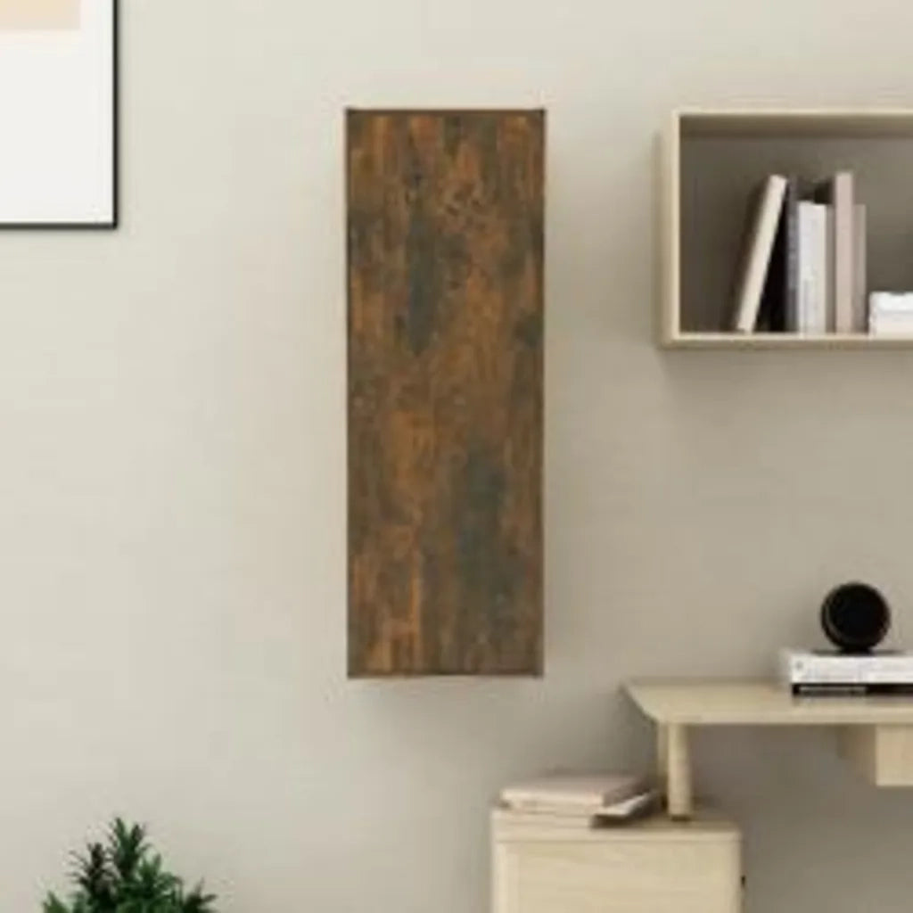 Mobile TV Rovere Fumo 30,5x30x90 cm in Legno Ingegnerizzato