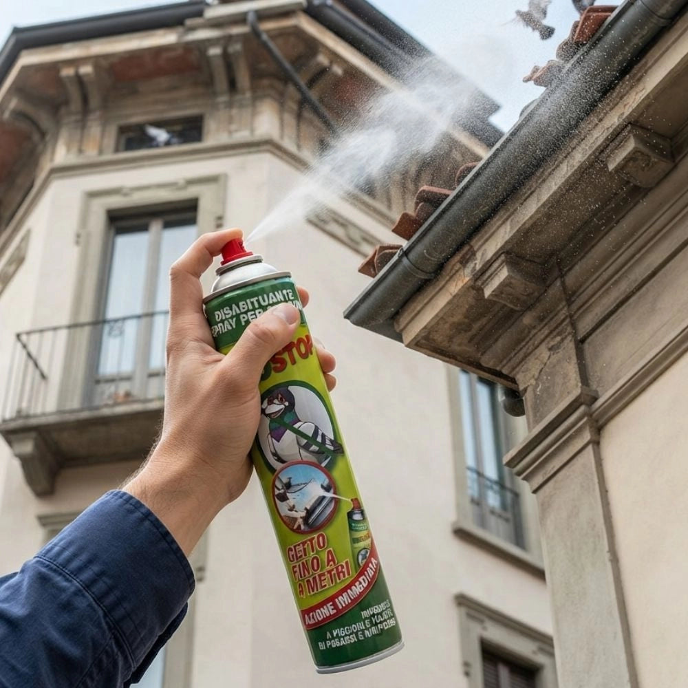 Prochimica ekostop disabituante piccioni e volatili spray fino a 4 metri 750 ml