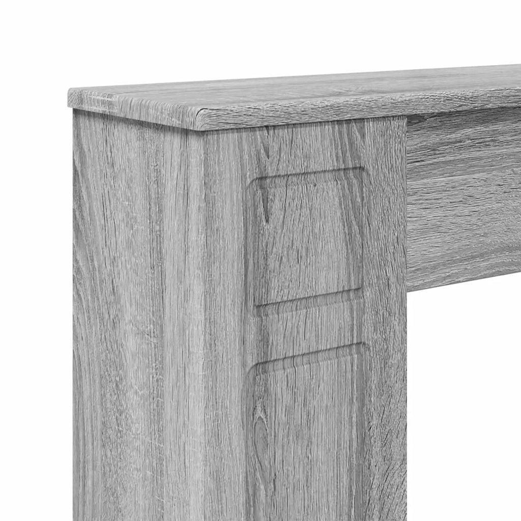 Cornice per camino Sonoma grigio 100 x 20 x 100 cm 8006621