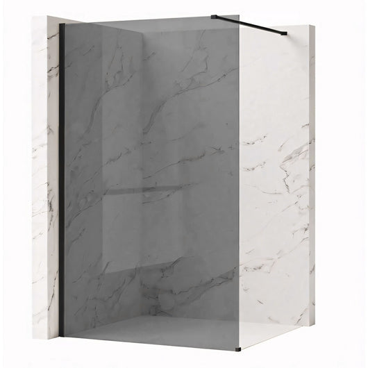 Parete Doccia Rea Flexi Grey / Black 80