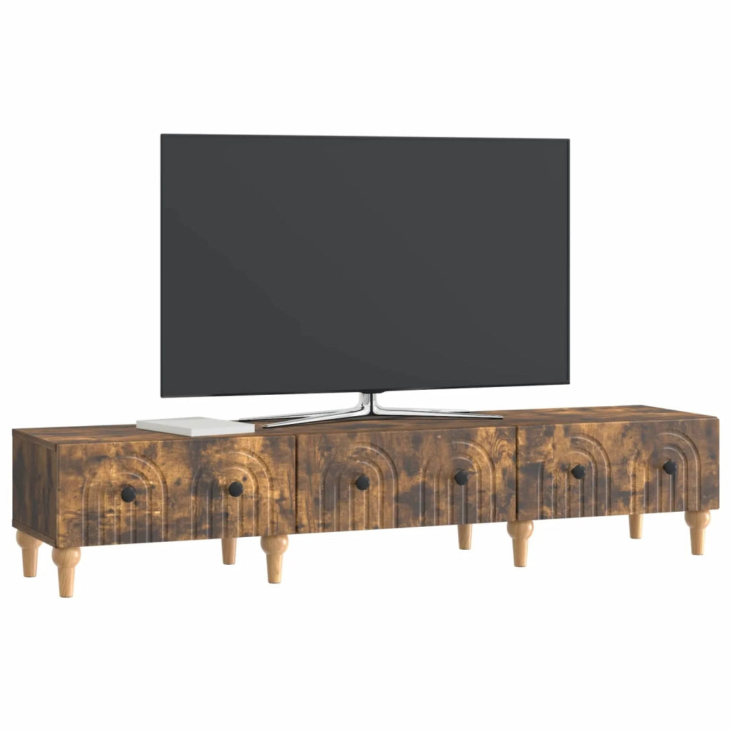 Mobile TV Rovere Fumo 147 x 34,5 x 30 cm Legno ingegnerizzato