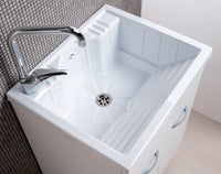 Mobile Lavatoio in ABS 60x60x89 cm 2 Ante Ambrosini Ariel Marrone