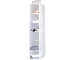Organizzatore di armadio a muro con 6 pannelli per capi di lana (bianco 20 cm)