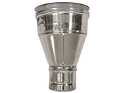 AUMENTO PER TUBO ACCIAIO INOX AISI 304 F/M MONOPARETE SPESSORE MM.0,5  F ø mm.80 M ø mm.100