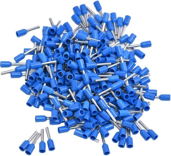 Connettori isolati a fine cavo di rame - 1000 pezzi - Progetti elettrici - 0,75 mm² - E7508