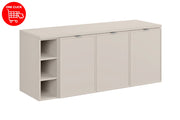 Set mobili bagno 140 cm con piano Bella Cashmere 140 cm