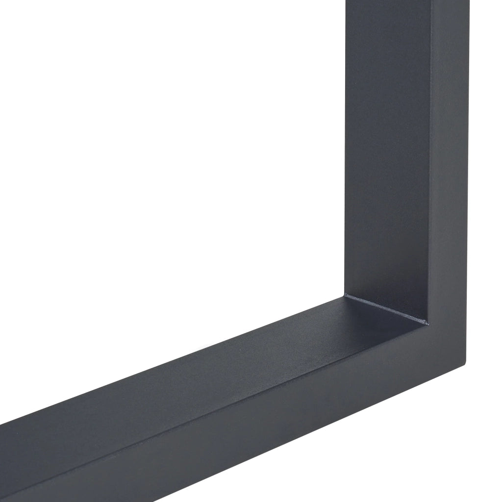 Set di 2 gambe per tavolo mobili moderni design originale fai da te acciaio 40 x 64 cm nero 03_0009677