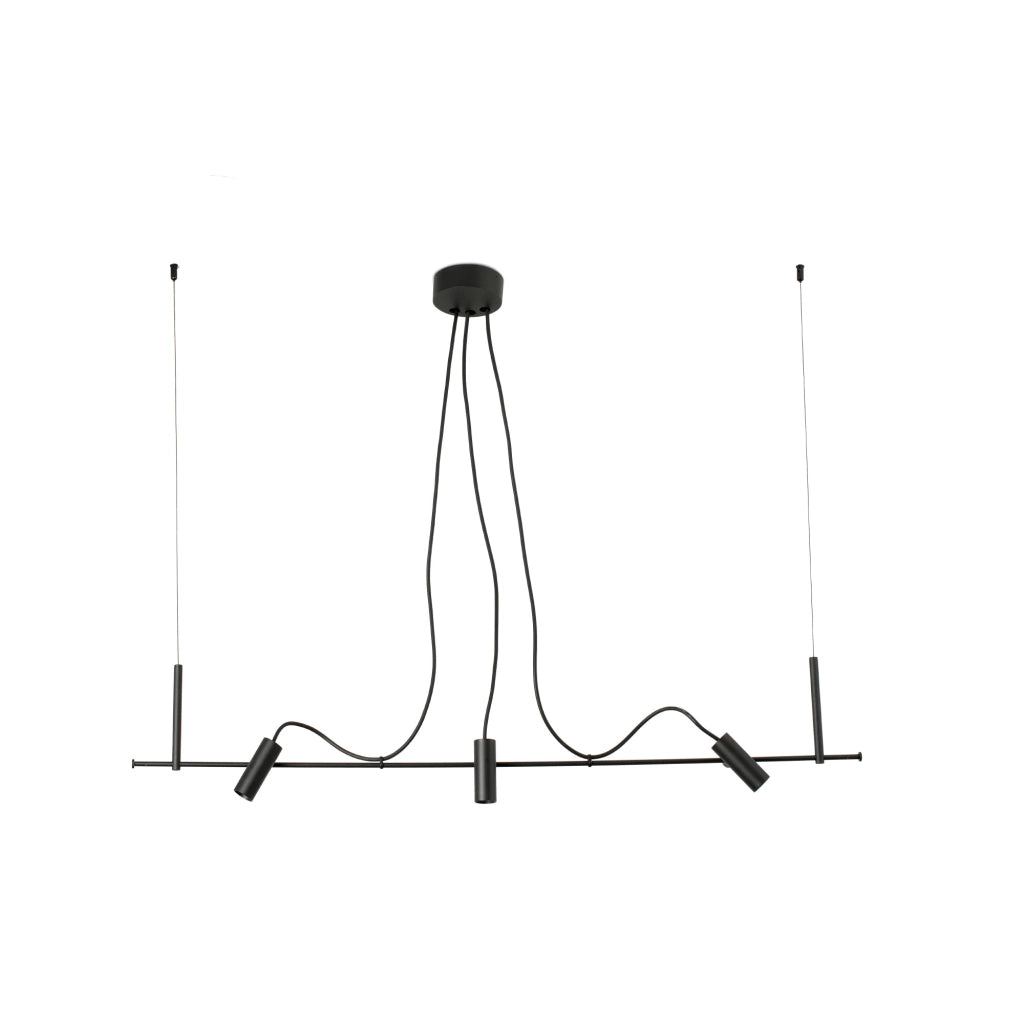 CLAP Pendente lineare nero 3x6W 3000K 38§