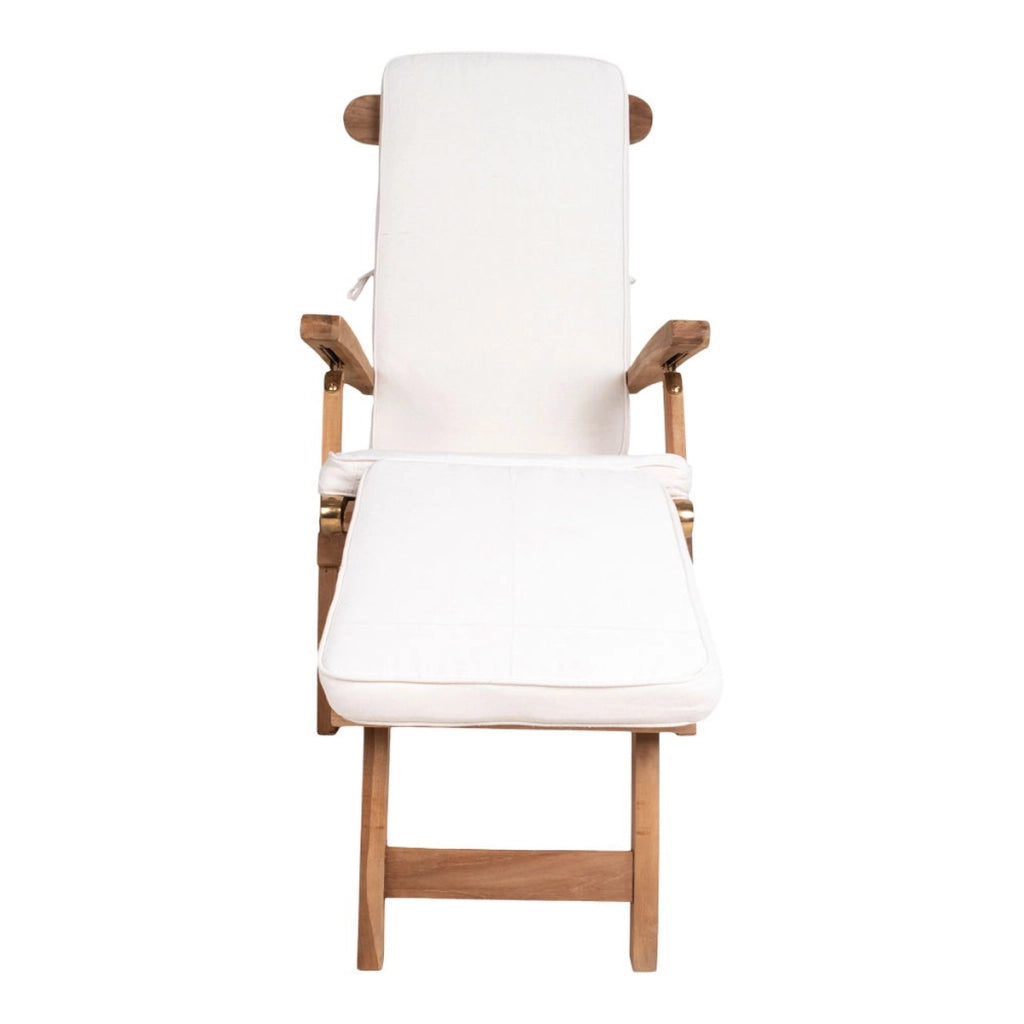 Cuscino per Sdraio Arrecife, Bianco, Cotone, 197x55x5 cm