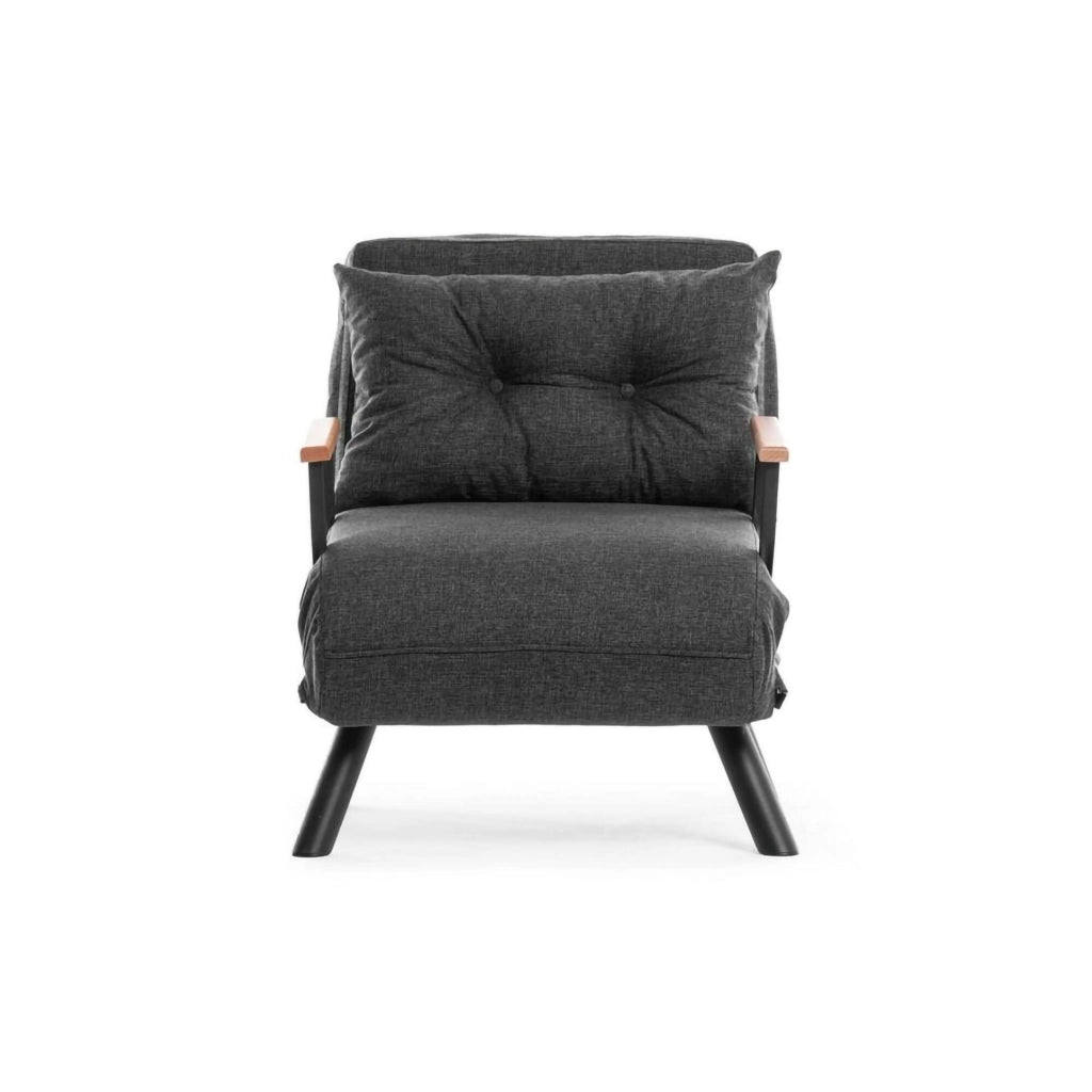 Poltroncina Keoni, Poltrona Reclinabile, 60x78x78h cm Grigio Cenere