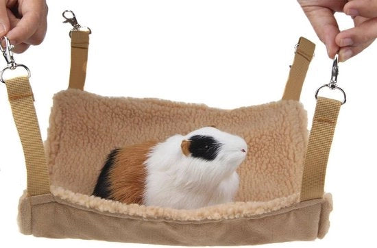 Lettinge per Piccoli Animali - Casa di Gioco per Topi e Ratti - Lettino per Uccellini - Giocattolo per Roditori - Modello: Cavia Speelgoed - Materiale: Bruin