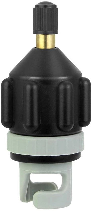 Adattatore di valvola d'aria per barche gonfiabili - Convertitore di pompa - Nero - Adatto per barche gonfiabili - Utile - Impermeabile