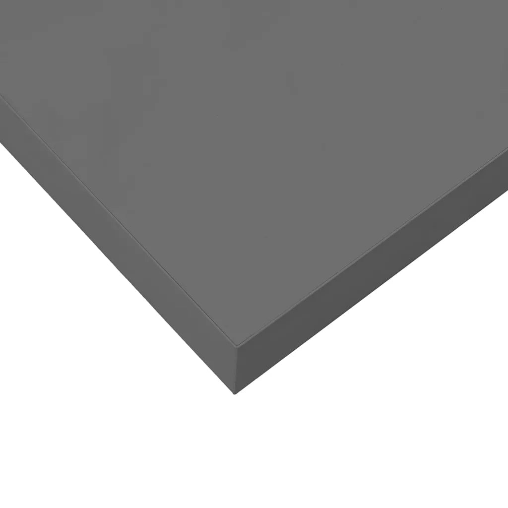 Scaffale a Parete Grigio Lucido 80x23,5x3,8 cm in MDF 323793