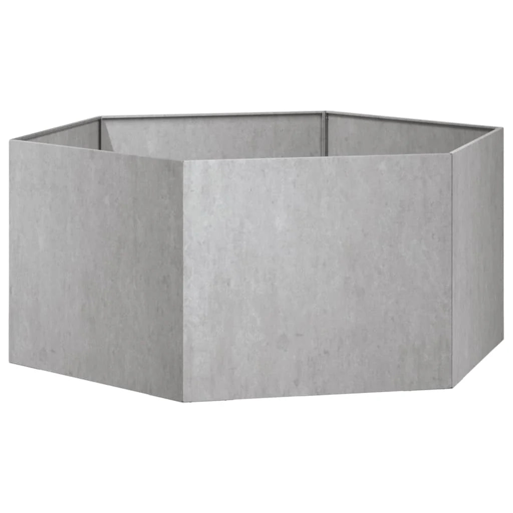 Fioriera rialzata per piante fiori terrazza giardino color ruggine 90 x 90 x 45 cm acciaio corten marrone 02_0038723