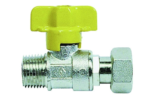 RUBINETTO A SFERA PER GAS MF CON BOCCHETTONE- 3/4 x 1/2- BUGAT- pezzi 1