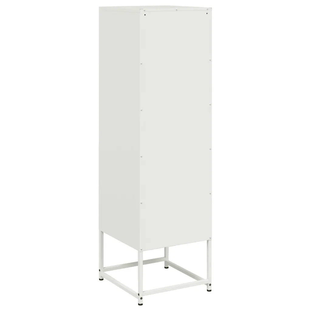 Credenza Bianca 36x39x123 cm in Acciaio