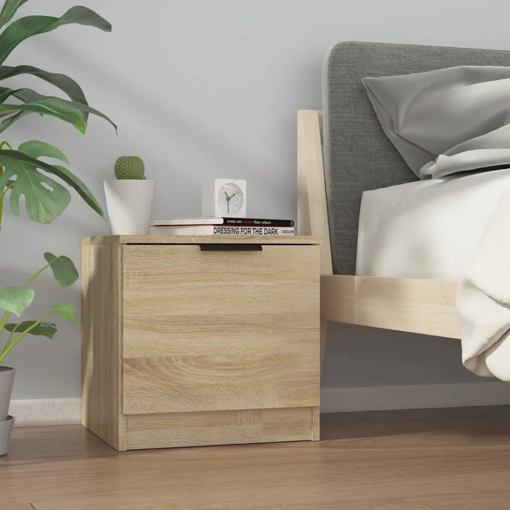 Comodini 2 pz-Set di 2 Tavolino da notte Rovere Sonoma 40x39x40 cm