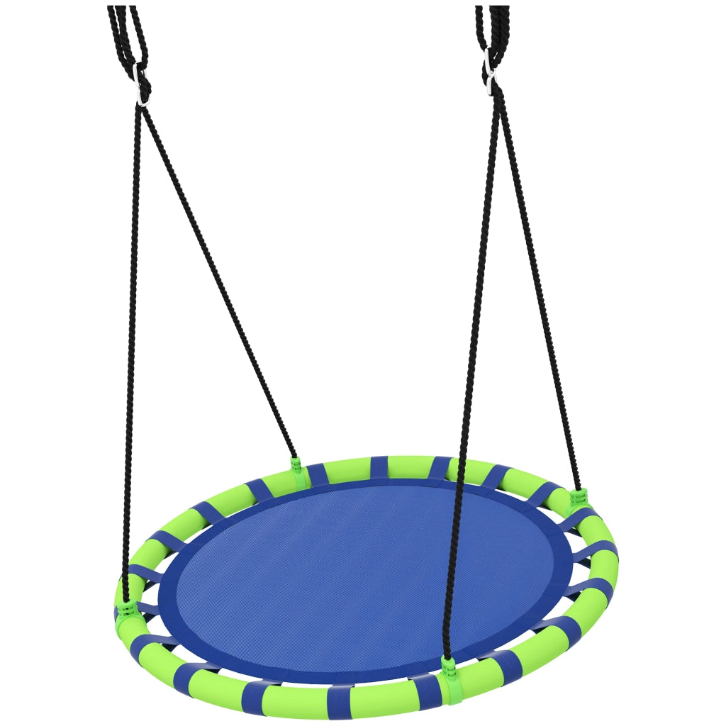 Altalena da giardino per bambini ¨C zephmum ¨C blu e verde ?100x180 cm