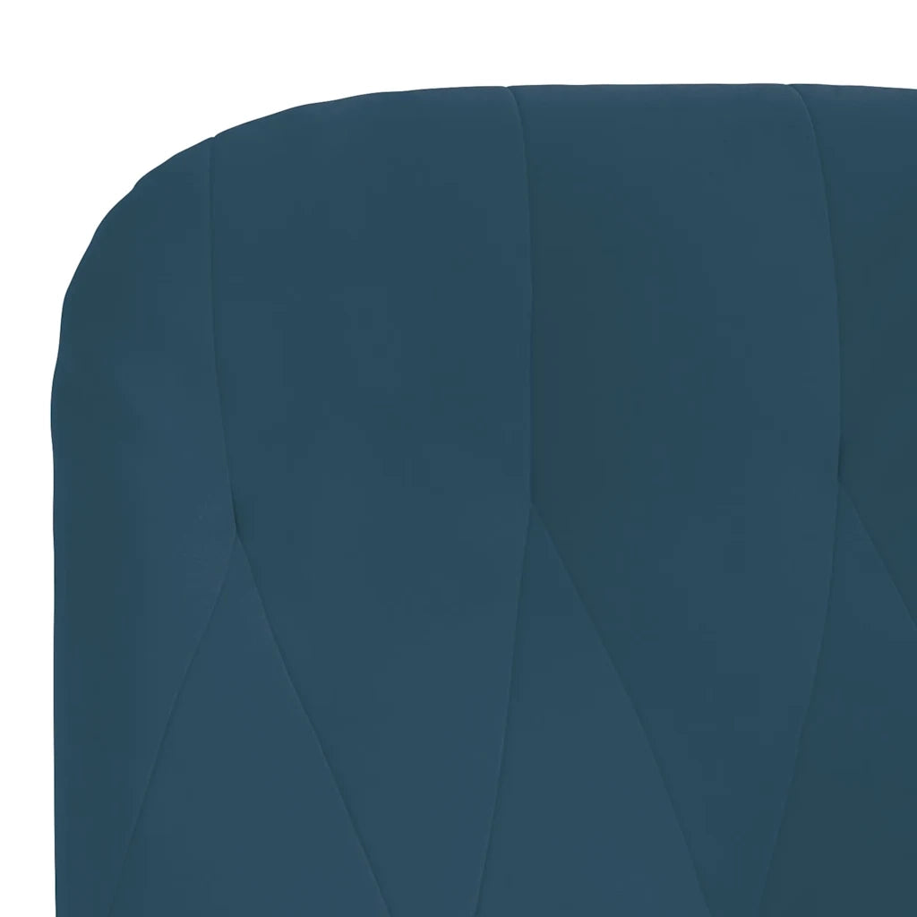 Poltrona Relax Blu in Velluto 341228