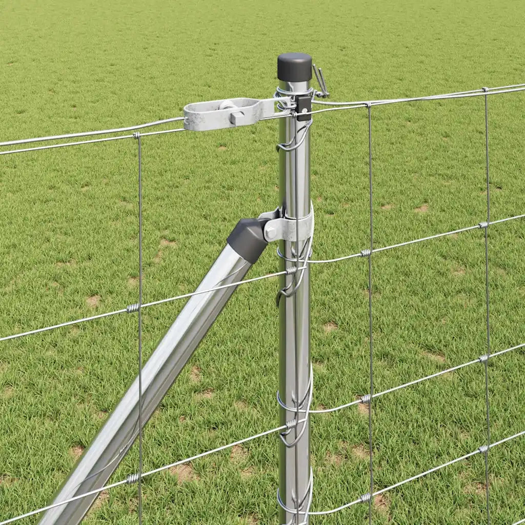 Palo della recinzione Zincato 25 x 1,2 m Acciaio 3351429