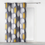 Tessuto interno di cotone - tenda con occhielli - 140 x 240 cm - giallo - lavabile in macchina - non adatto per la lavatrice