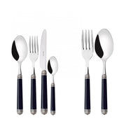 DORICO Ghiera Argento Anticato, Posate Set 50 Pz, Scatola