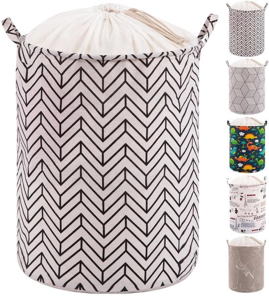 Wasmachine grande, 49,7 cm contenitore con coperchio, lavanderia pieghevole con cavo e maniglia, pieghevole per bagno, camera da letto, spazio di stoccaggio per abbigliamento, giocattoli, asciugamani