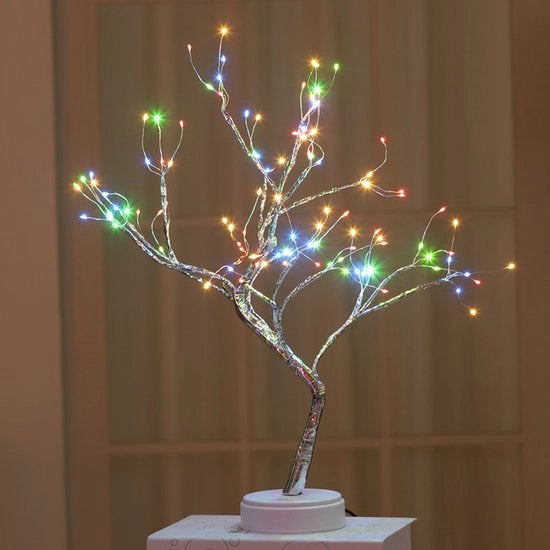 Decorazione di Natale a LED, illuminazione di notte di Natale, illuminazione a filo di rame (108 LED, lampioncini colorati)