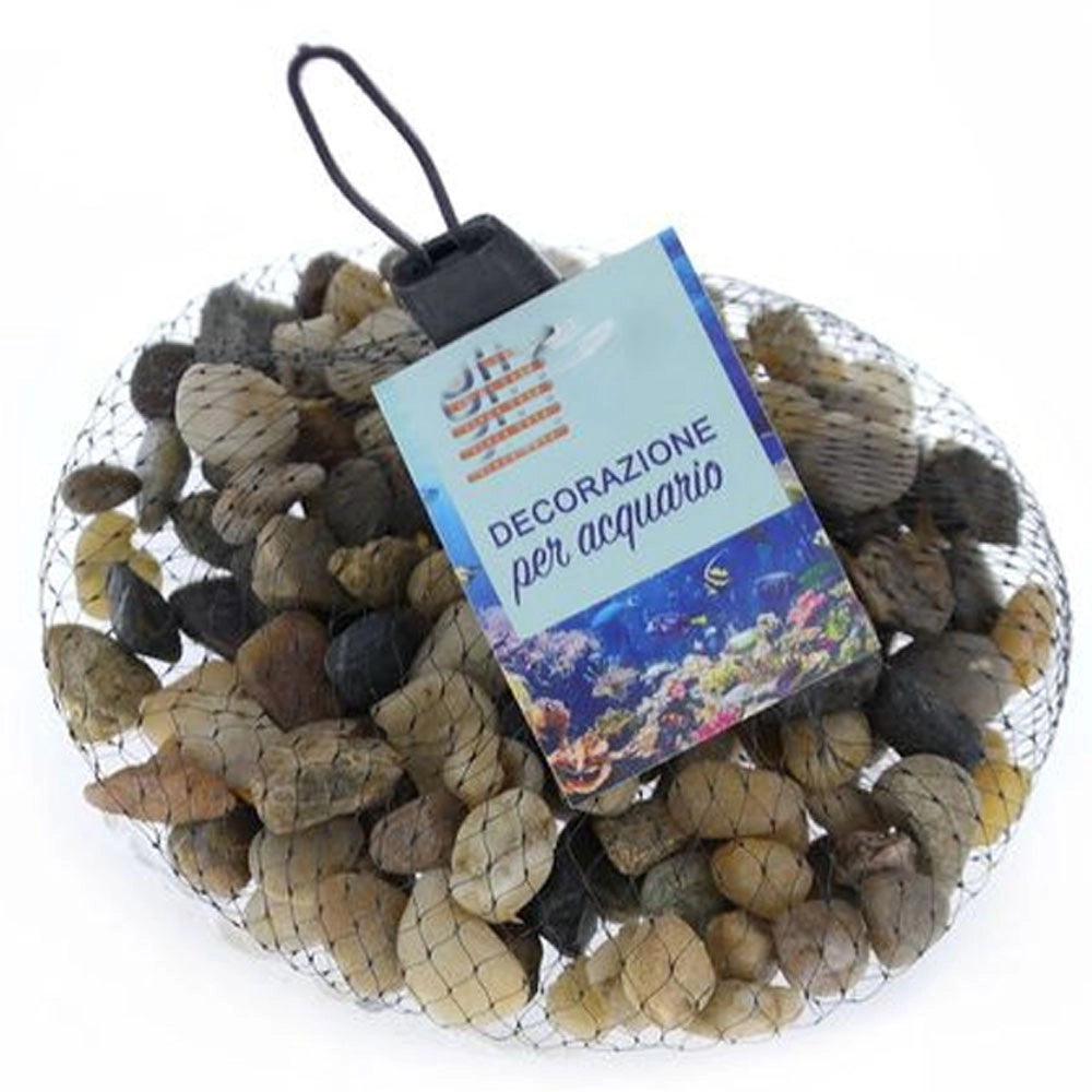 Trade Shop - 3pz Pietre Decorative Acquario Decorazione Sassi Piante Vasi 300gr 0.5x0.8 Cm -