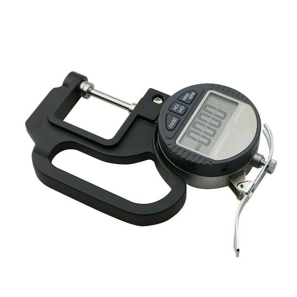 Trade Shop - Spessimetro Micrometro Digitale Misuratore Di Spessore 0-12.7 Mm Con Impugnatura -