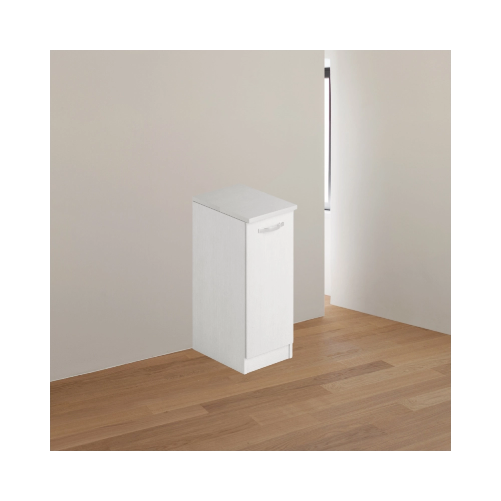 Mobile bagno con anta 36x50x85,5 colore bianco frassinato