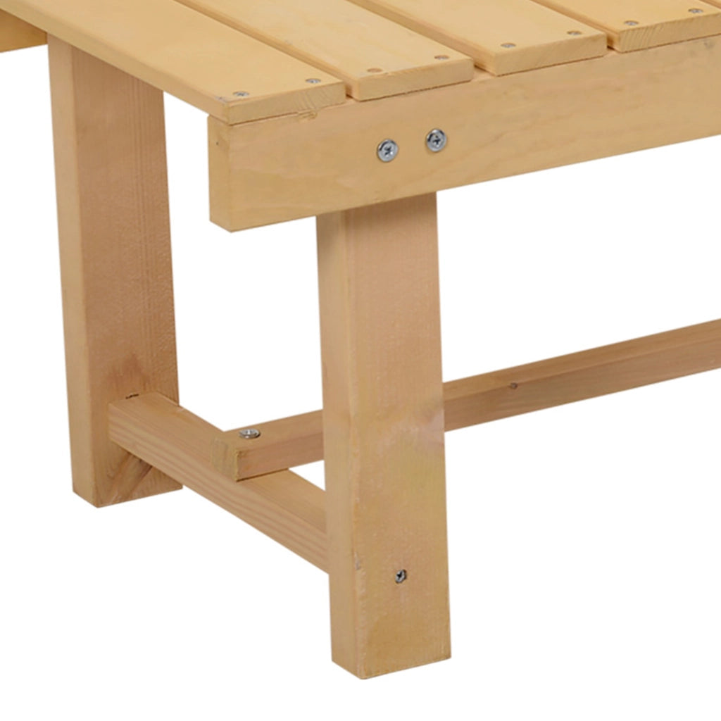 Panchina da Giardino 2 Posti ¨C zephmum ¨C Legno di Abete Preolio 110x38x35 cm