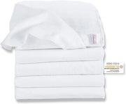 Asciugamani per bambini 80x80cm 5 pezzi - Asciugamani lavabili - Multifunzionali e assorbenti - Soffici e robusti con bordi rinforzati - Testati Oeko-Tex - Asciugamani in cotone bianco idrofili