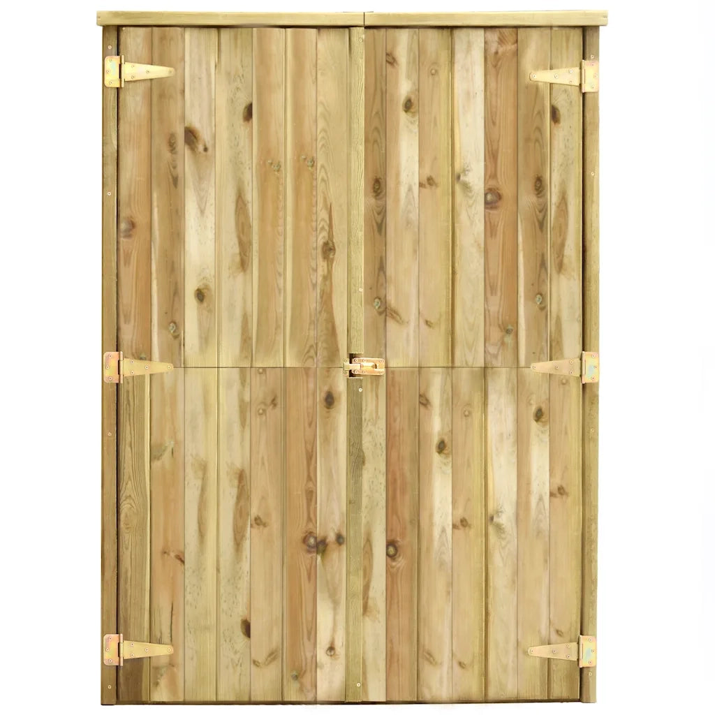 Rimessa Attrezzi da Giardino 123x50x171cm in Pino Impregnato 46361