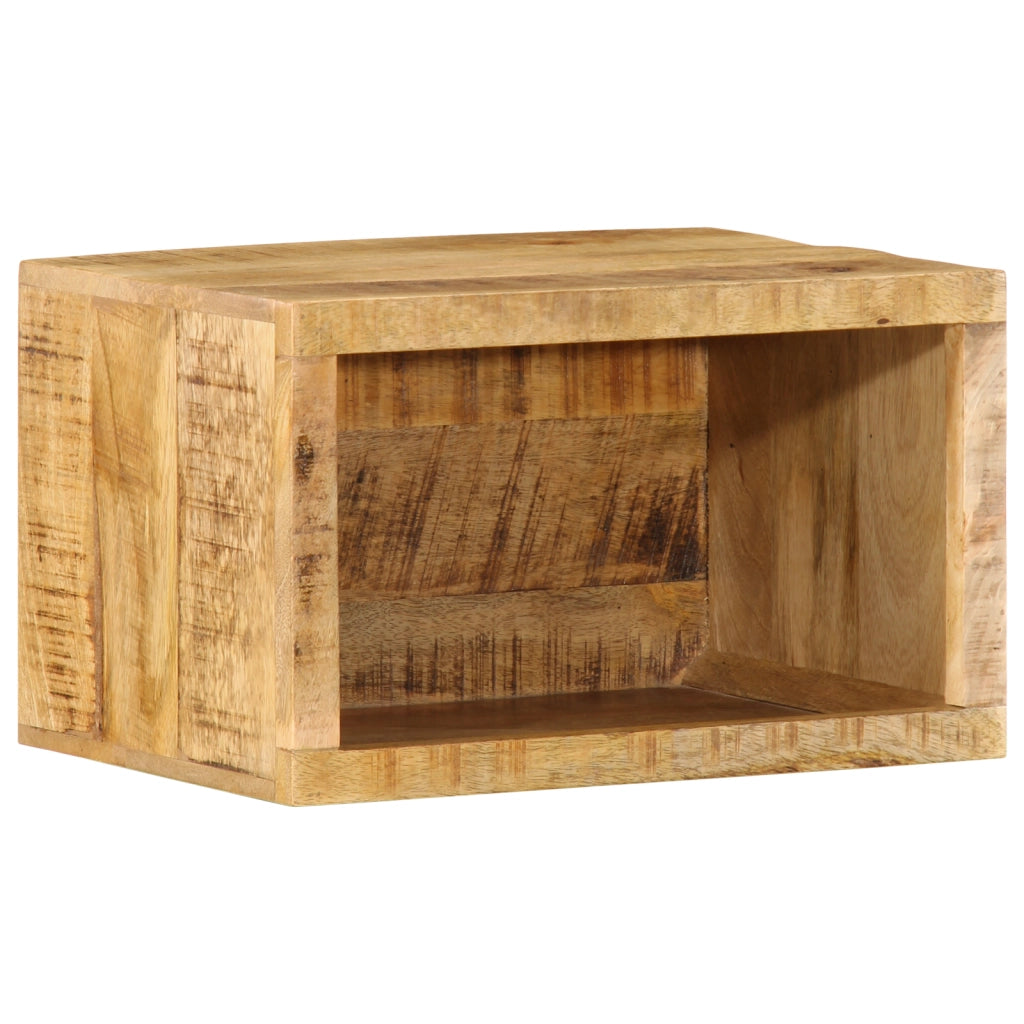 Armadio a Parete 40x30x25 cm Legno Massello di Mango Grezzo