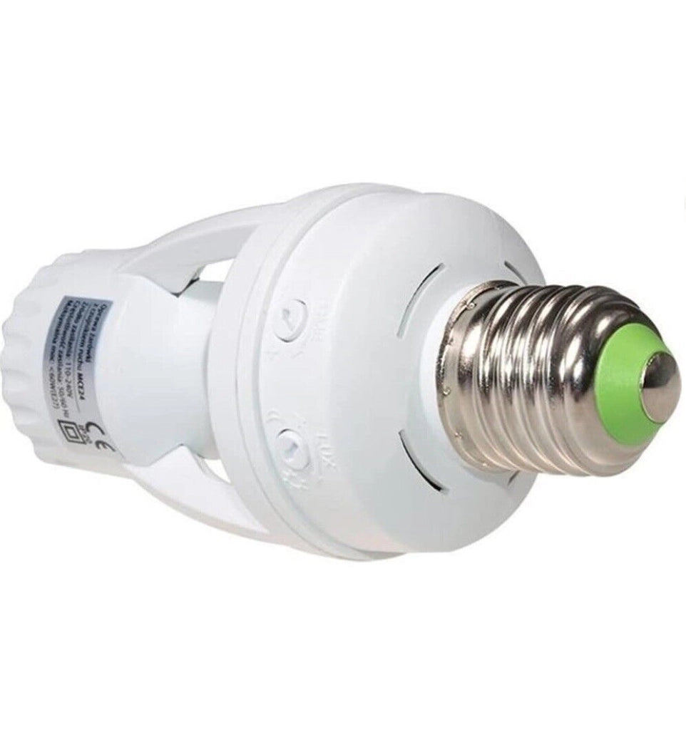 Portalampada E27 con sensore di movimento 360 rilevatore presenza per lampadine