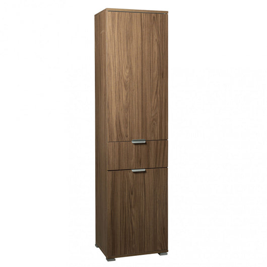 Armadio 2 Ante 1 Cassetto 45x38x174 h cm in Truciolare bilaminato Marrone