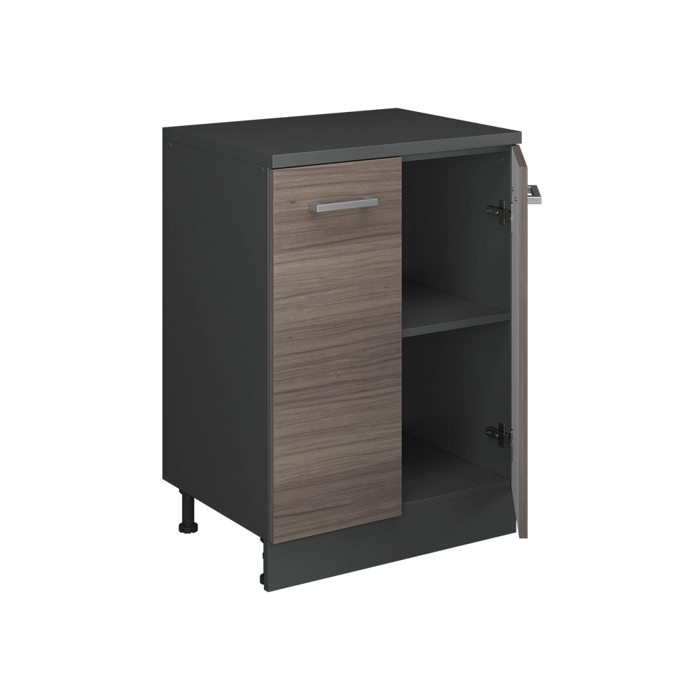 Mobile per mansarda Rion Grigio nobile/Antracite 60 x 83.8 cm senza inclinazione con 2 ante Vicco