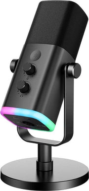 Microfono - Audio - Gaming - Collegamento all'Headset - USB-C - Tasto di Mute a Tocco - RGB - Collegamento XLR