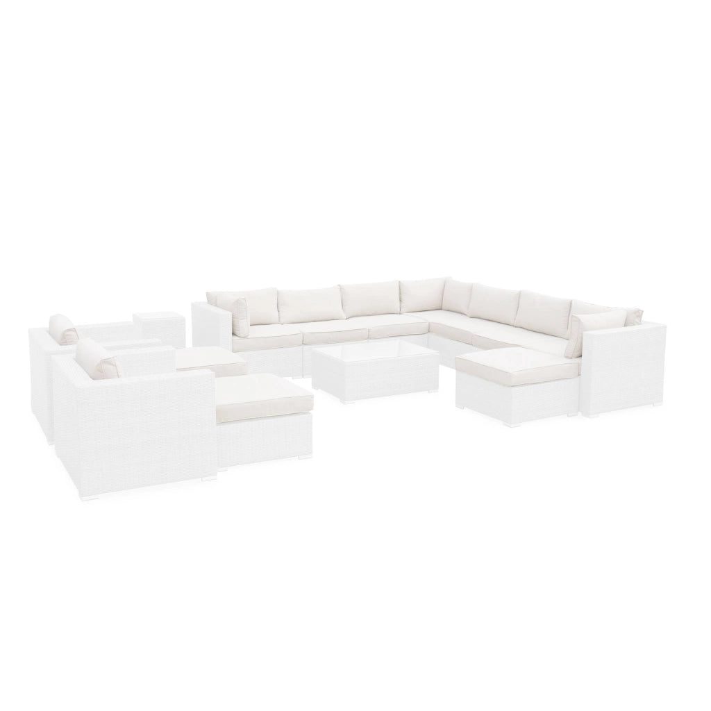 Set fodere per salotto tripoli, ecrù