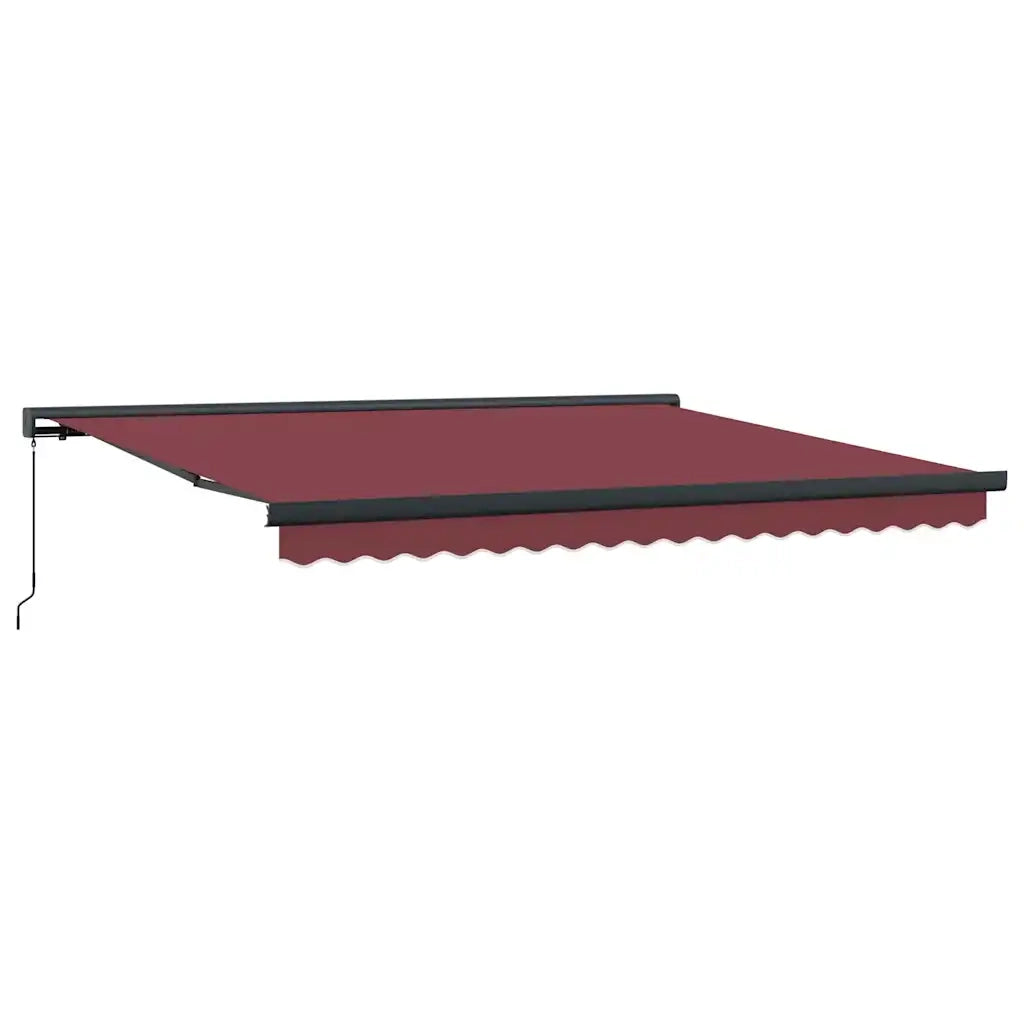 Tenda da Sole Retrattile Manuale Bordò 400x300 cm 3215320