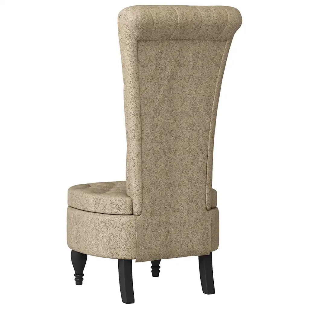 Divano Sedia-Poltrona Slipper Grigio chiaro 56,5 x 70 x 110 cm