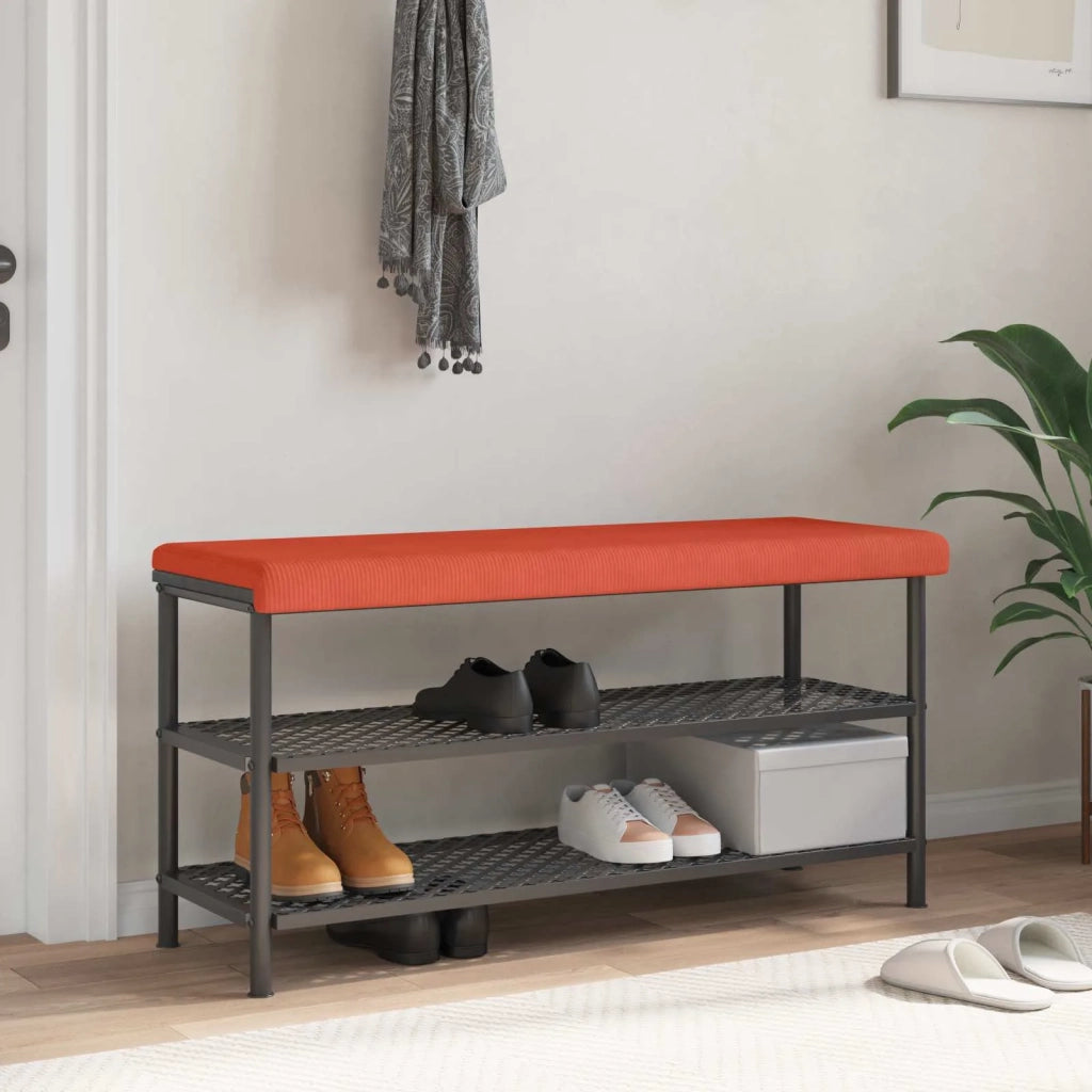 Cuscino per panchina corduroy Rosso Arancio Profondità 35 cm 42043372