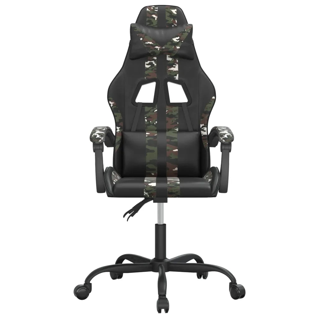 Sedia da Gaming Nero e Mimetico in Similpelle cod mxl 77169