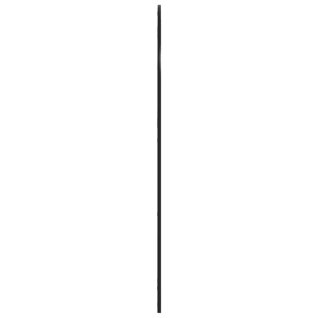 Specchio da Parete Nero 100x130 cm Arco in Ferro