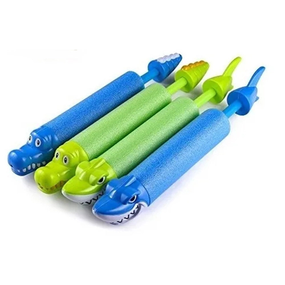 Trade Shop - Tubo Cannone Spara Acqua 33x5cm Forma Animale Con Motivi Misti Gioco Bambini 6559073 -