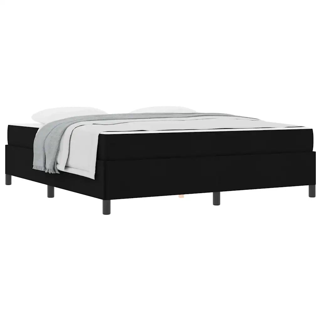 vidaXL Letto a molle Nero e Nero 180 x 200 cm